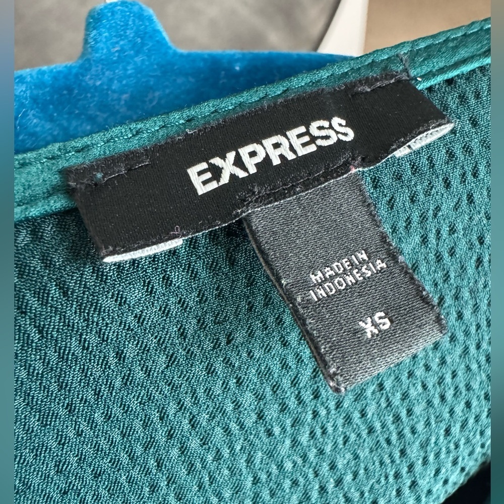 Express Peplum Blouse / Dark Teal / XS - Picture 7 of 8